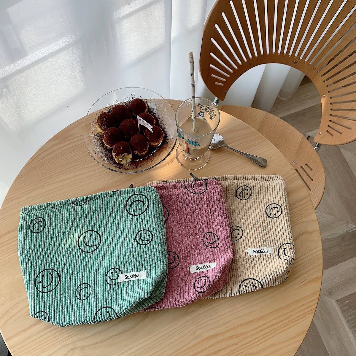 CWAB5805_SIMPLE RETRO COSMETIC BAG/CLUTCH/PENCIL BAG