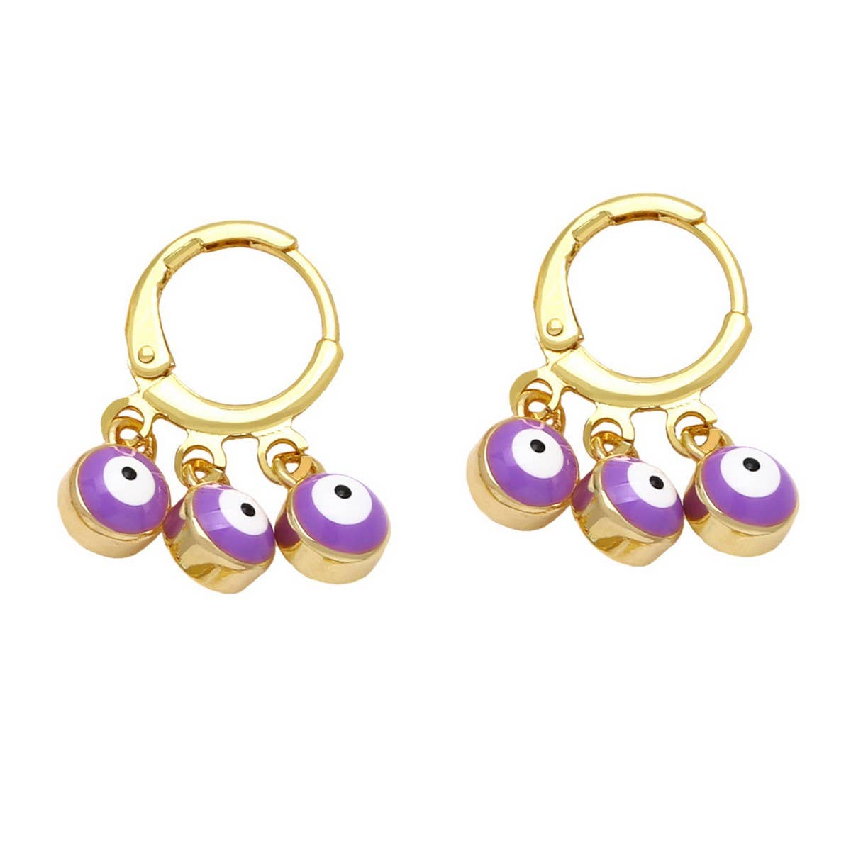 RETRO COLORFUL OIL DROP DEVIL'S EYE EARRINGS_CWAJE1021