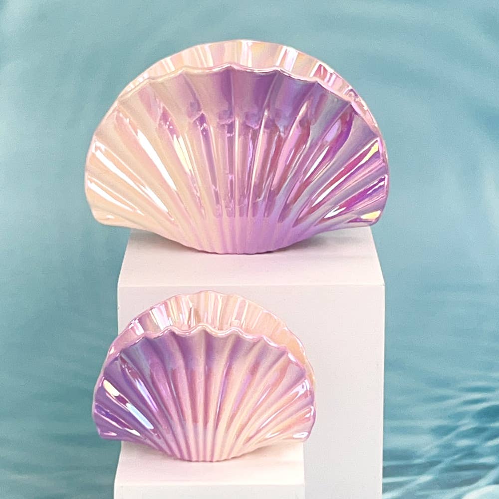 Gradient ocean shell vacation style hair clip
