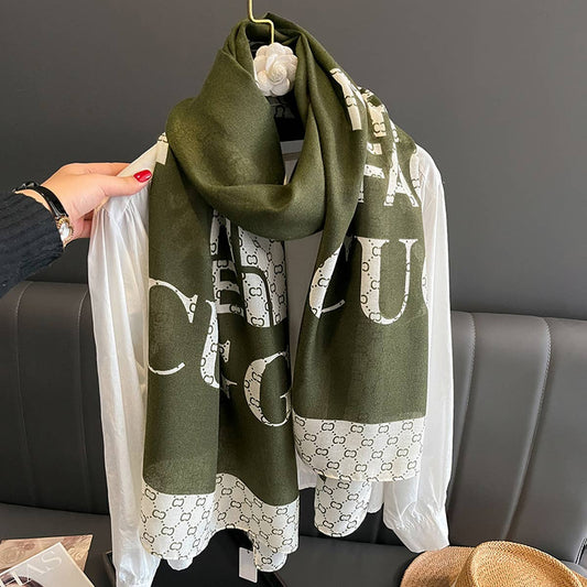 WOMEN FASHION PLAID ARTISTIC SCARF