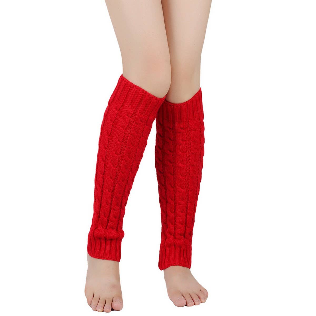 CWMS0811_Winter Warm Knitted Twist Leg Warmers