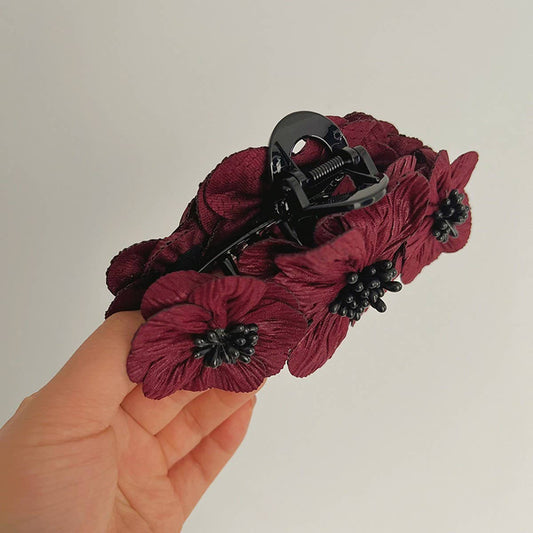 RETRO THREE-DIMENSIONAL FLOWER HAIRPINS_CWAHA1200