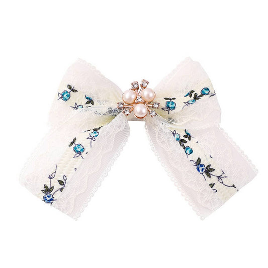 CHILDREN'S LACE MESH BOW HAIRPIN