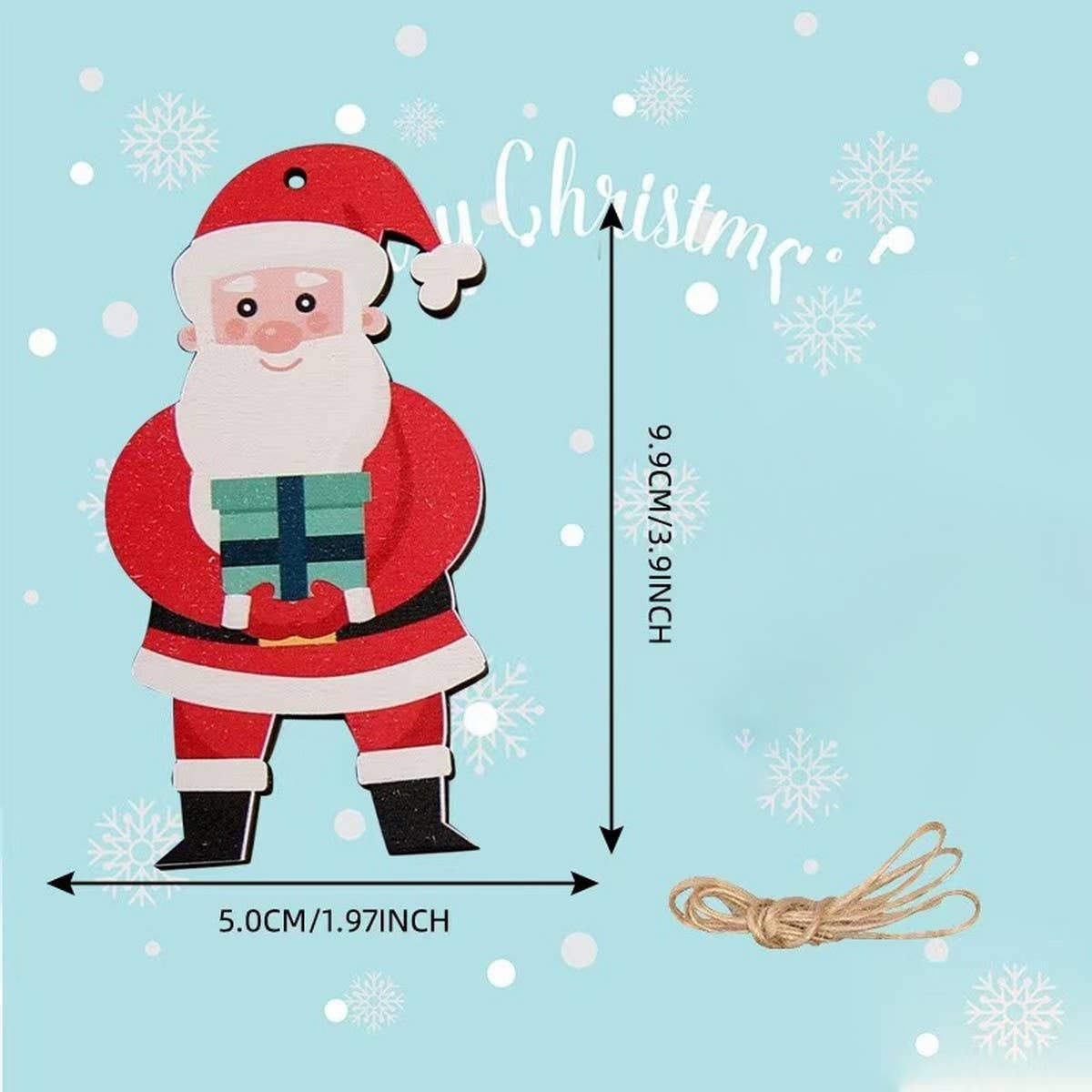 CWMM9156_WOODEN CHRISTMAS CARVING CREATIVE ORNAMENTS