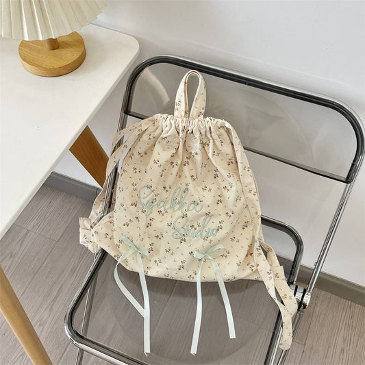 CWAB5801_VINTAGE TRAVEL LETTER EMBROIDERY BACKPACK