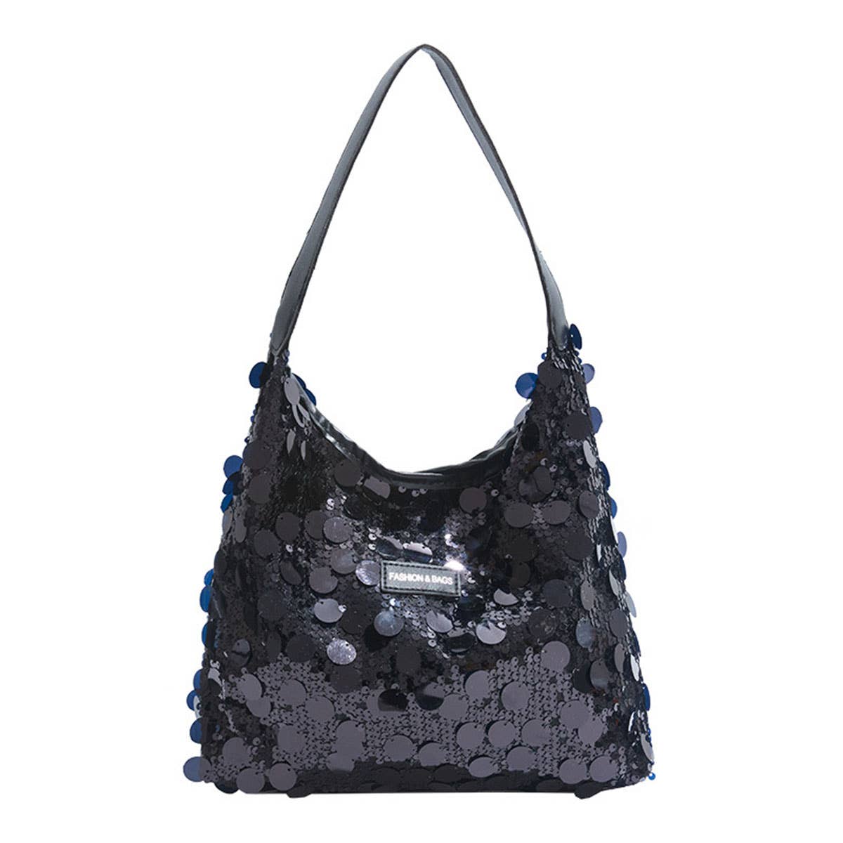 Fashionable sequined large-capacity handbag