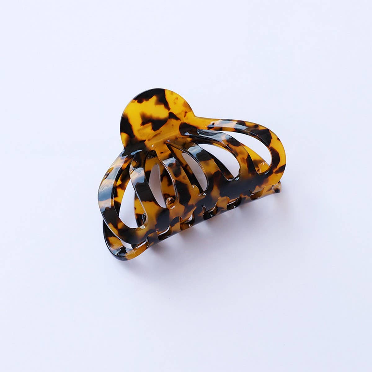 Pumpkin Hair Claw, 8.8cm Large Retro French Clip_CWAHA2610