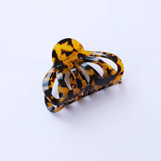 Pumpkin Hair Claw, 8.8cm Large Retro French Clip_CWAHA2610