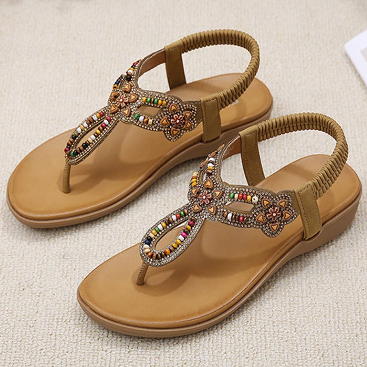 BOHEMIA THICK SOLE CLIP TOE SANDALS_CWSHS0532