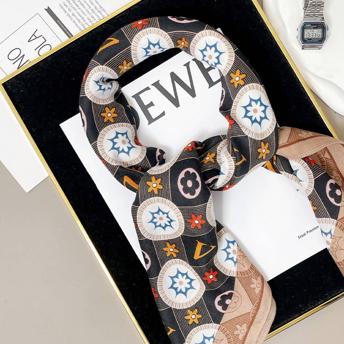 Velvet Feel Large Scarf - Cozy Winter Shawl Wrap