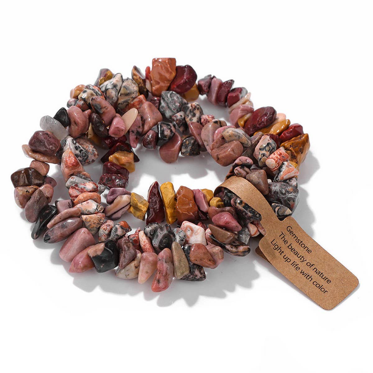 CWAJE4296_VINTAGE IRREGULAR GRAVEL THREE-PIECE BRACELET