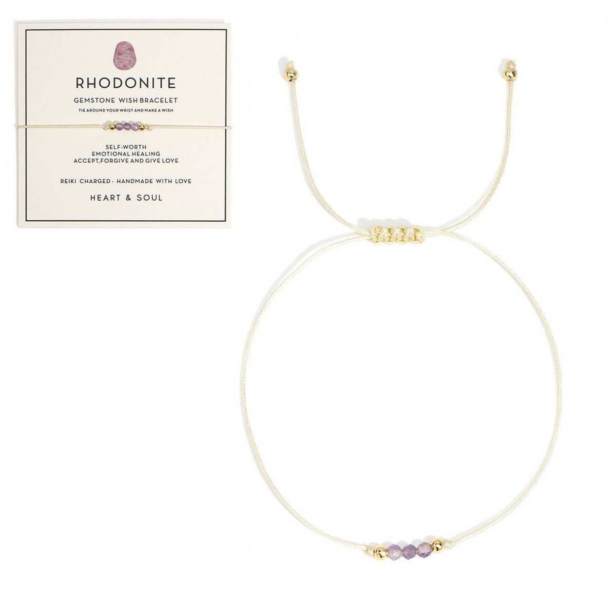 NATURAL STONE COPPER BEADS HANDMADE BEADED BRACELET