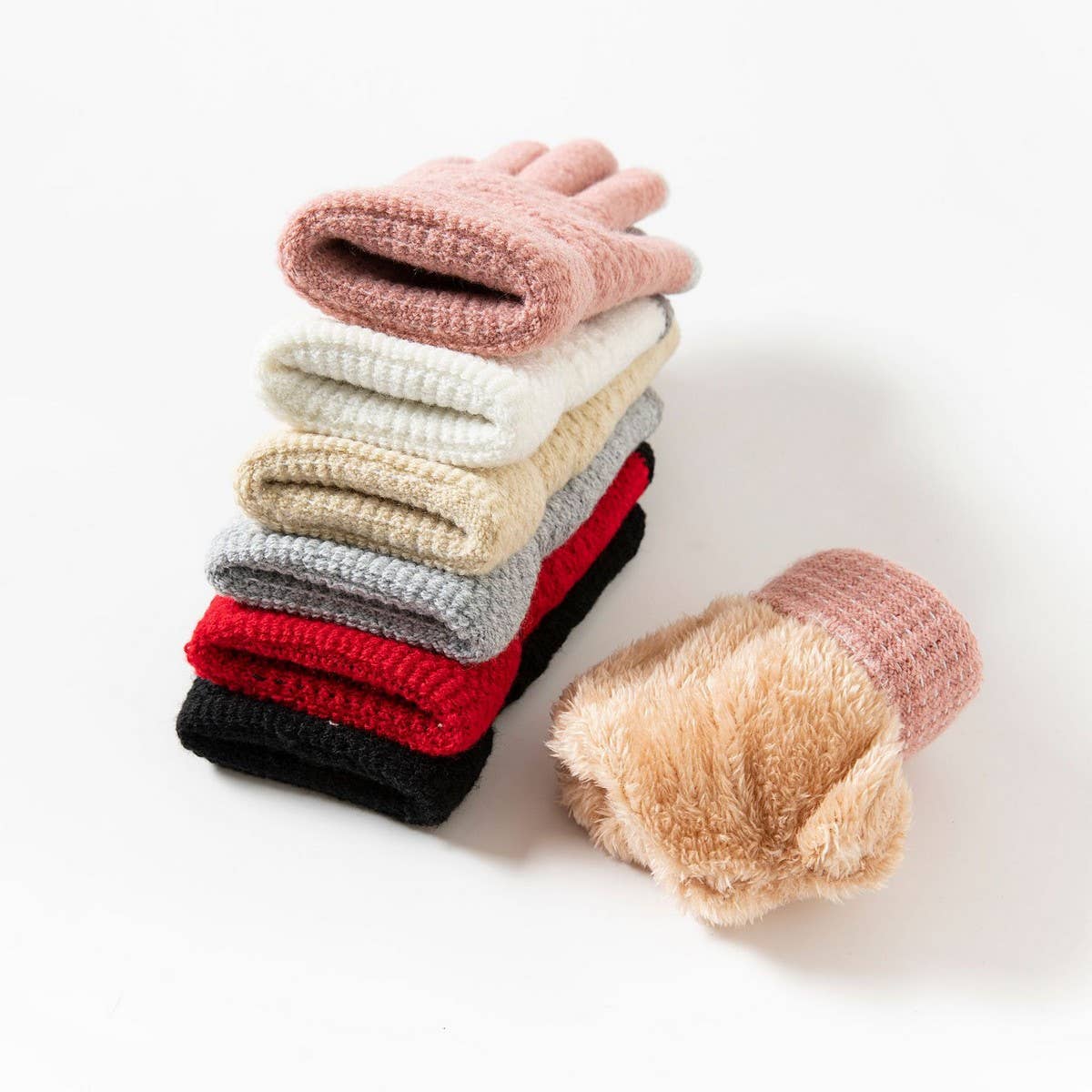 CWAG00555_WINTER KNIT THERMAL SKI CYCLING GLOVES