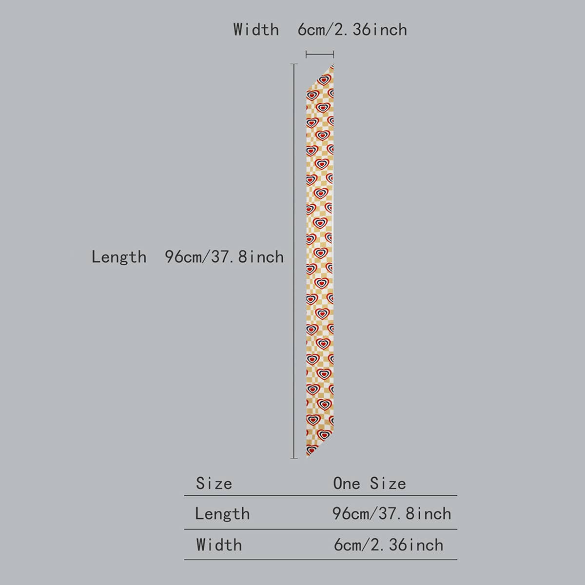 Floral Letter Ribbon Scarf for Hair and Bag