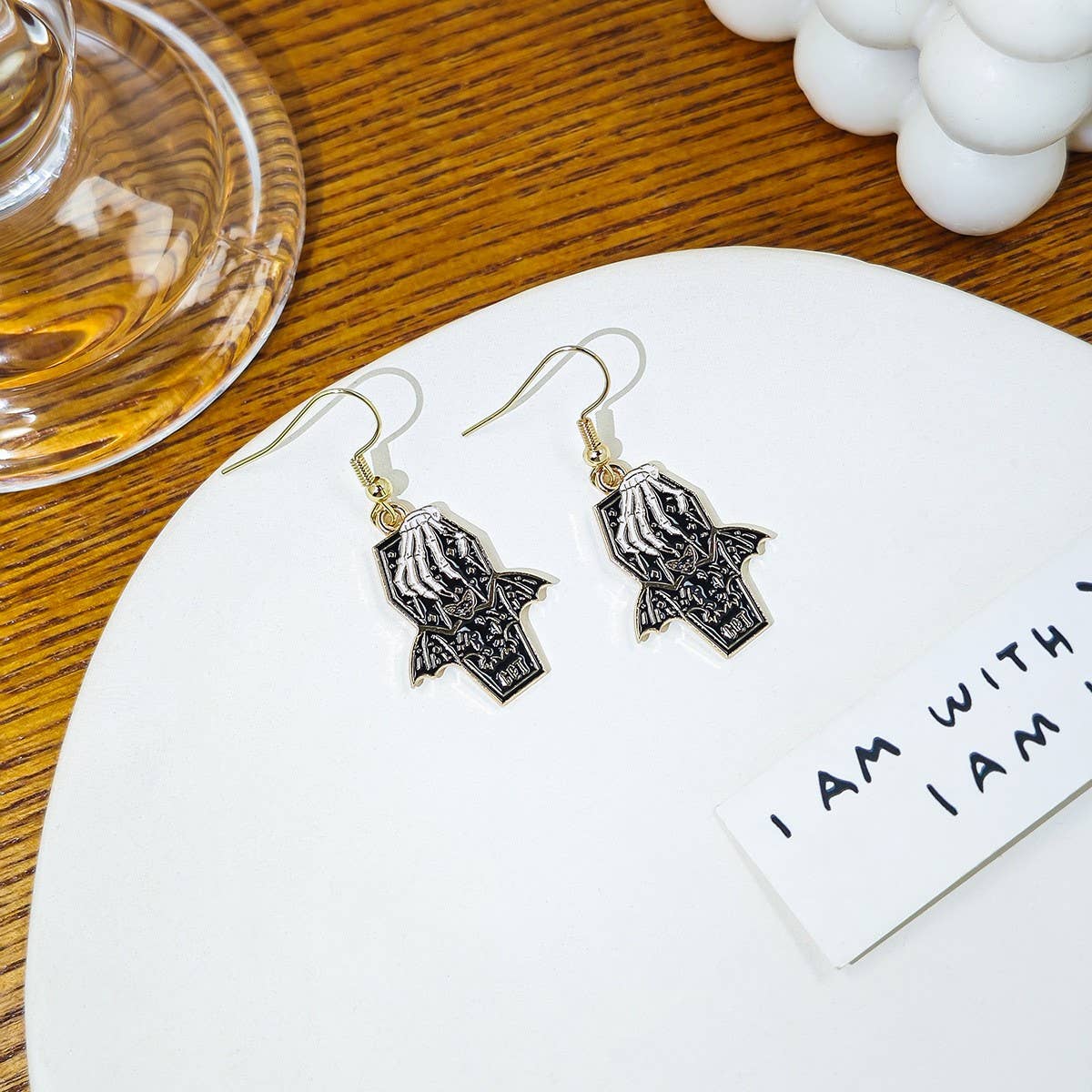 HALLOWEEN DARK FUNNY PERSONALITY EARRINGS