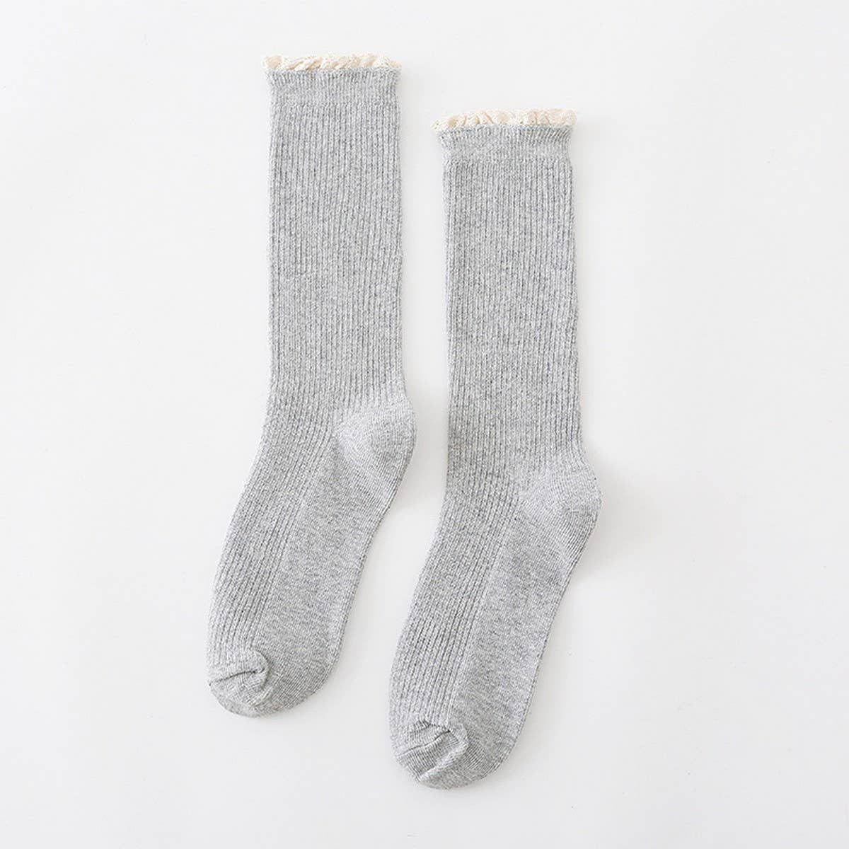 AUTUMN AND WINTER STRIPED LACE WOMEN'S SOCKS_CWMS0994