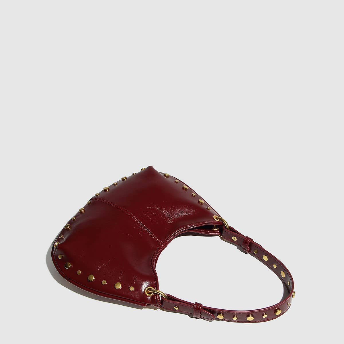 Trendy Studded Boston Shoulder & Handbag_CWAB5713