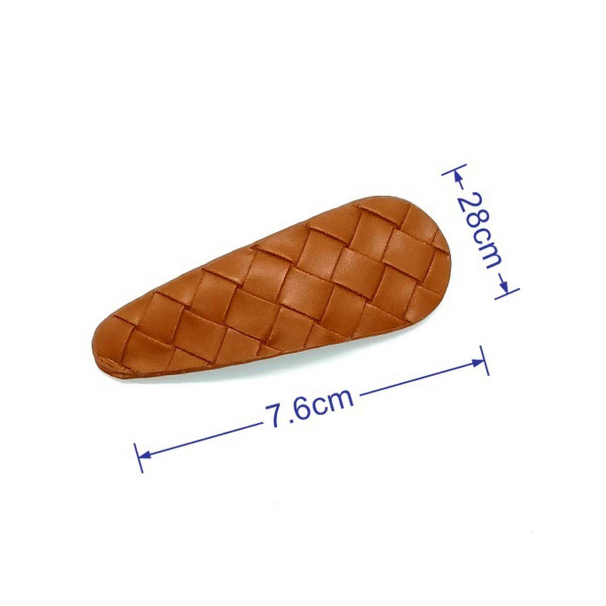 Minimalist Boho Woven PU Leather Side Hair Clip