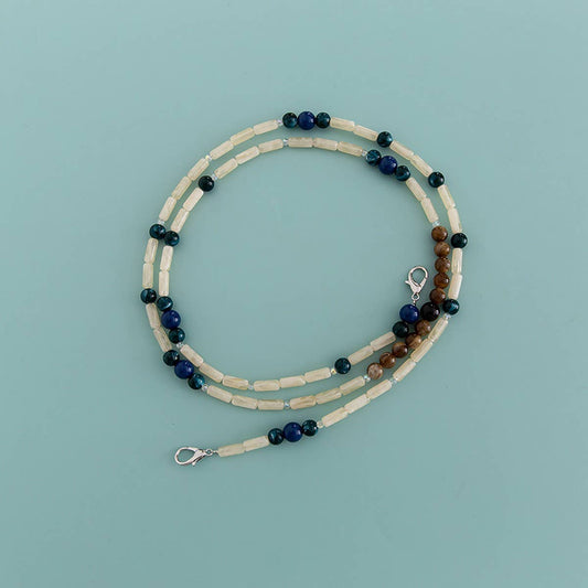 Long Clasp Purse with Single Bead Chain Strap