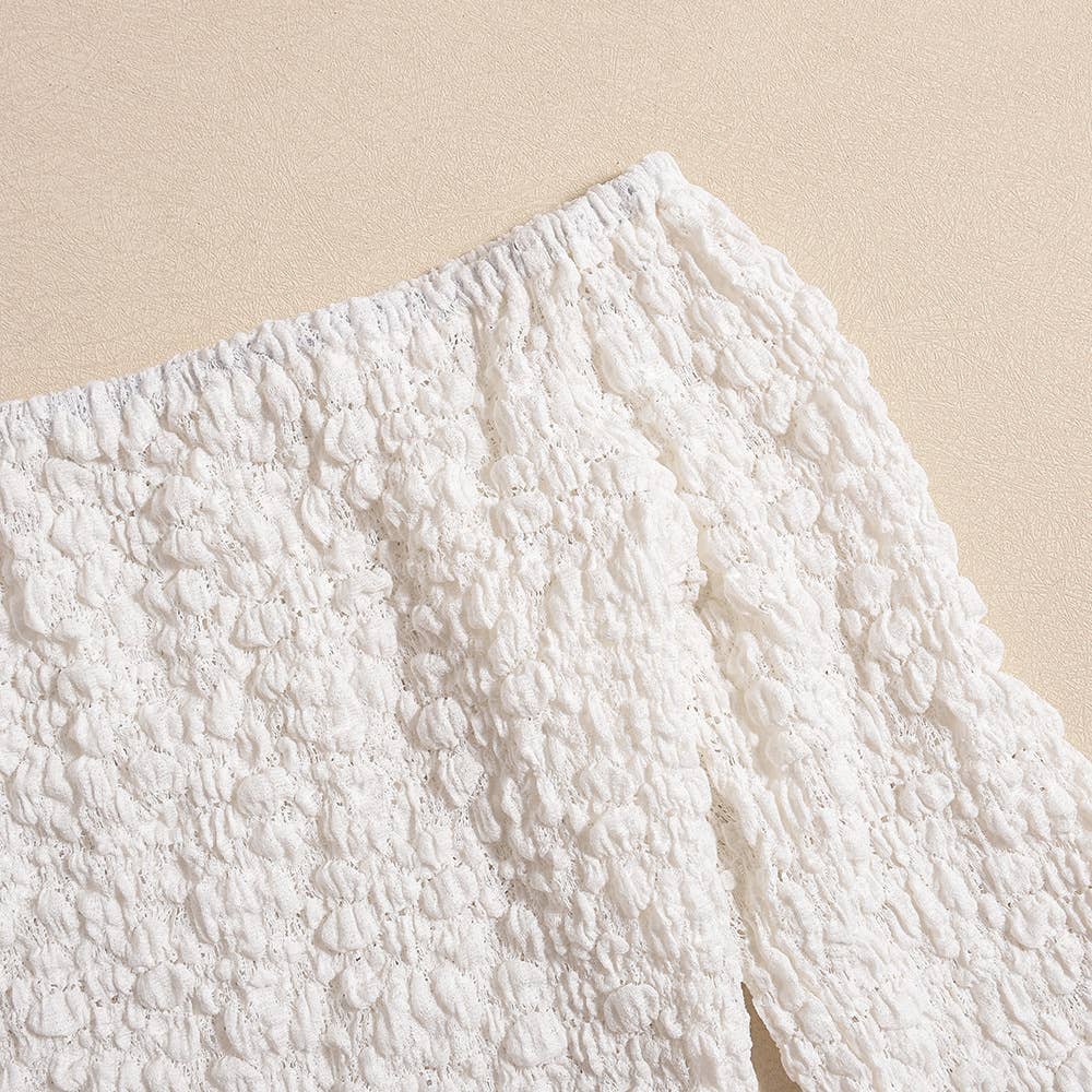 One-neck fitted long-sleeved ruffled dress