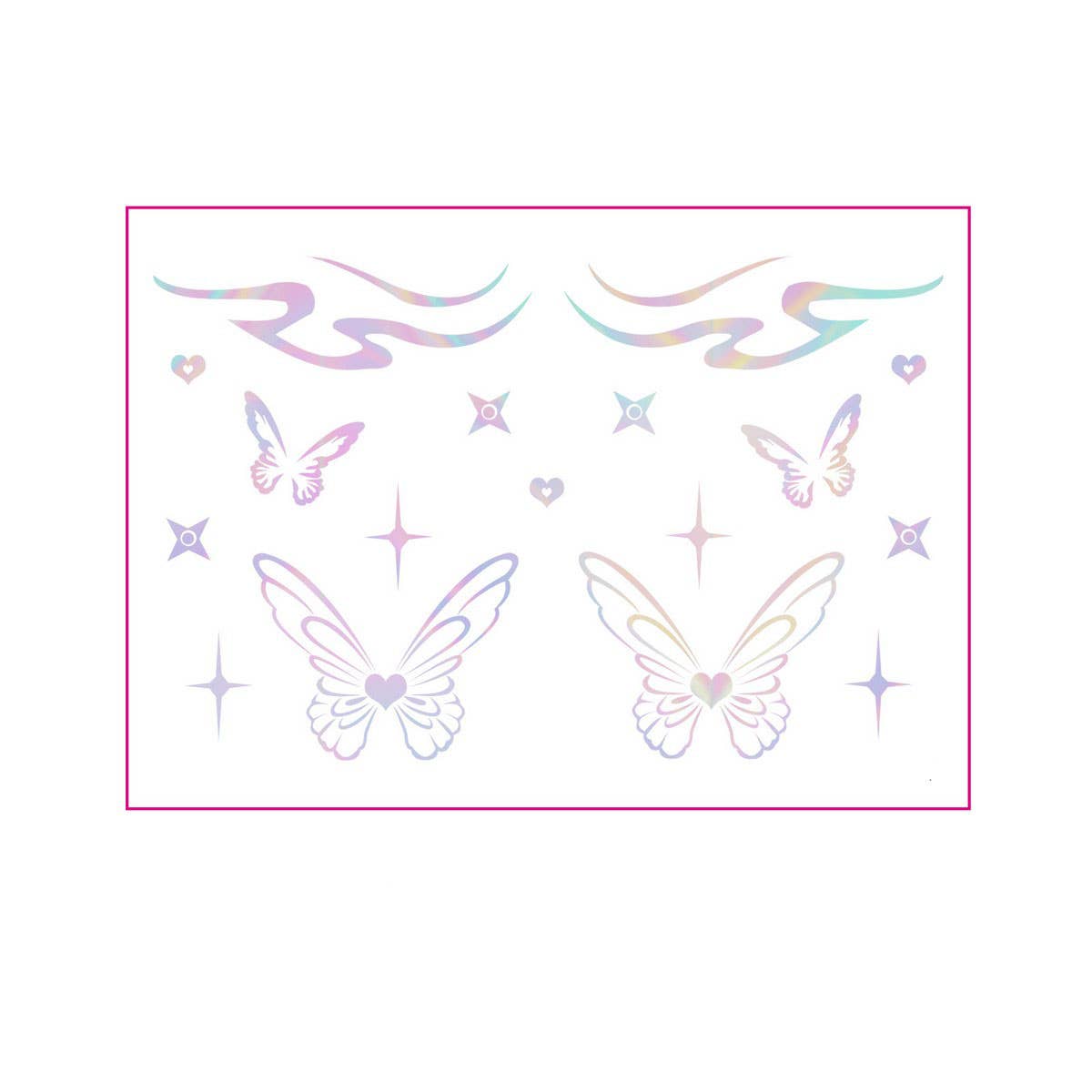 Holographic Eyeliner Tattoos ? Butterfly Makeup