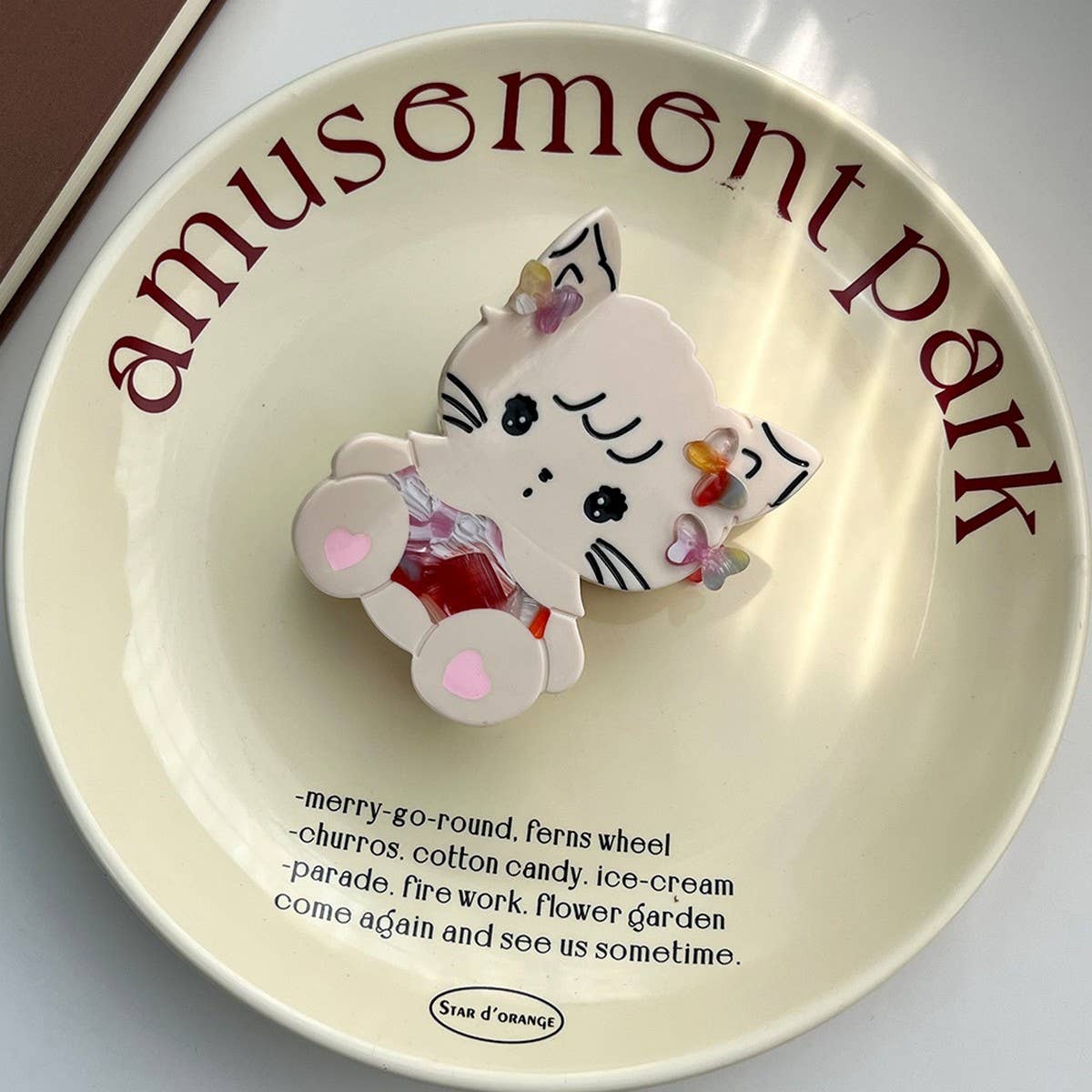 Cute Acetate Cat Claw Clip ? Medium Hair Accessory