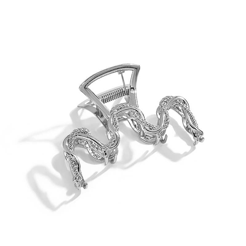 Geometric dark elegant metal clipper hair clips