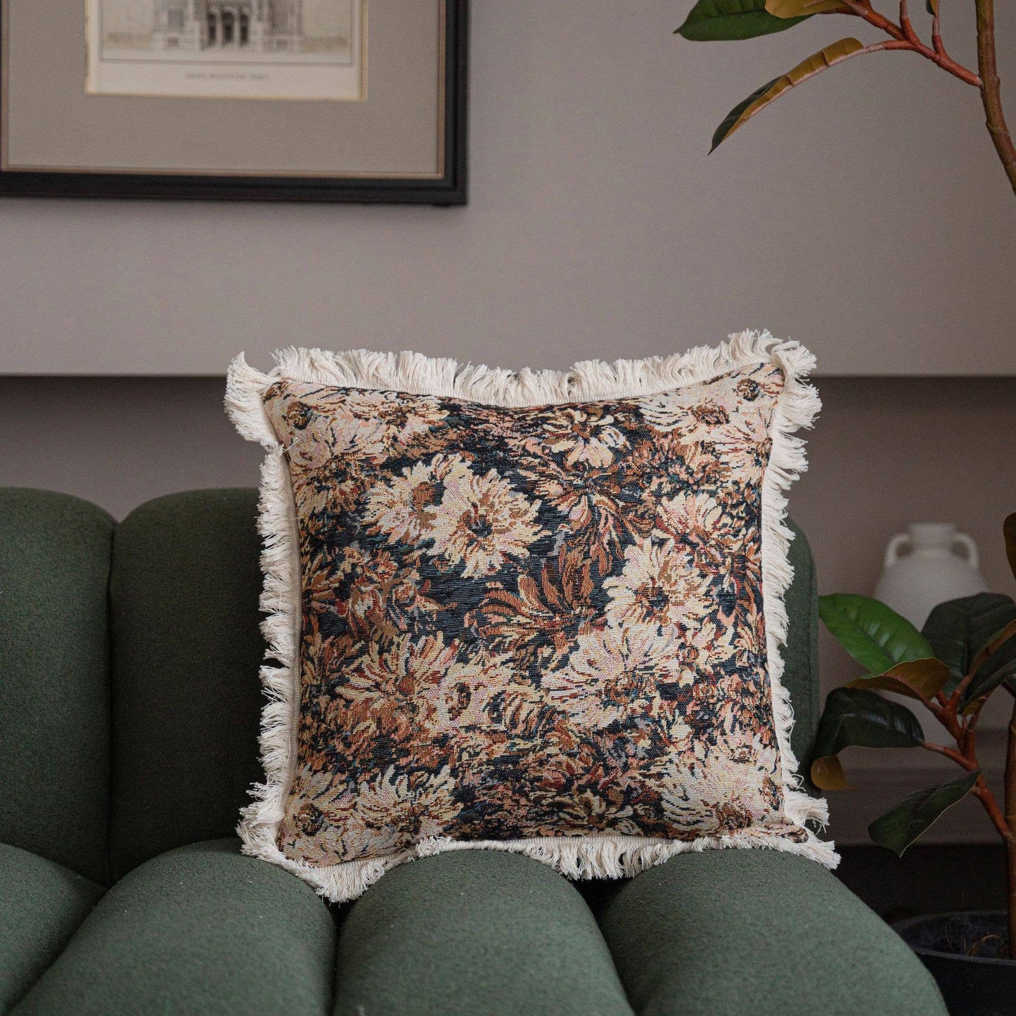 FLORAL PATTERNED COSY PILLOW COVER CASE