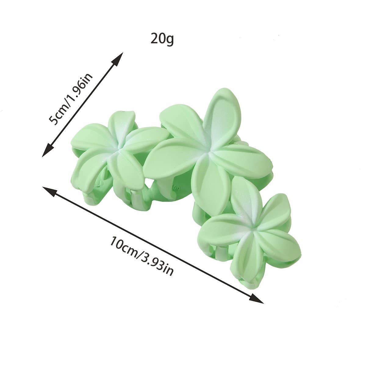 Candy Color Flower Hair Claw, Egg Flower Side Clip_CWMM5007