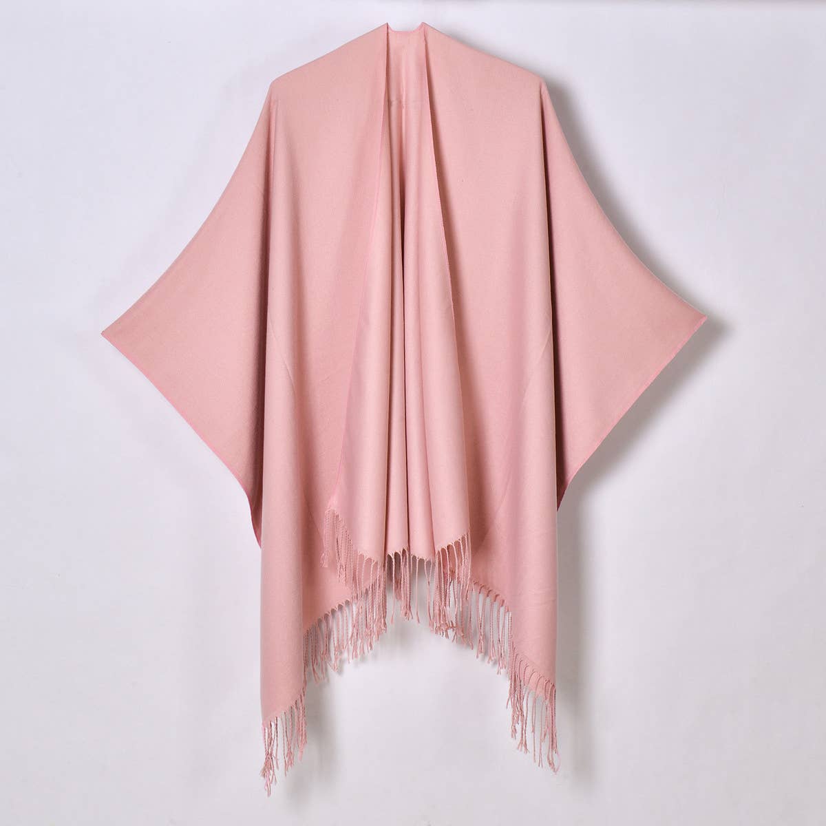 2024 NEW SOLID COLOR TASSEL SPLIT SHAWL_CWASC0962