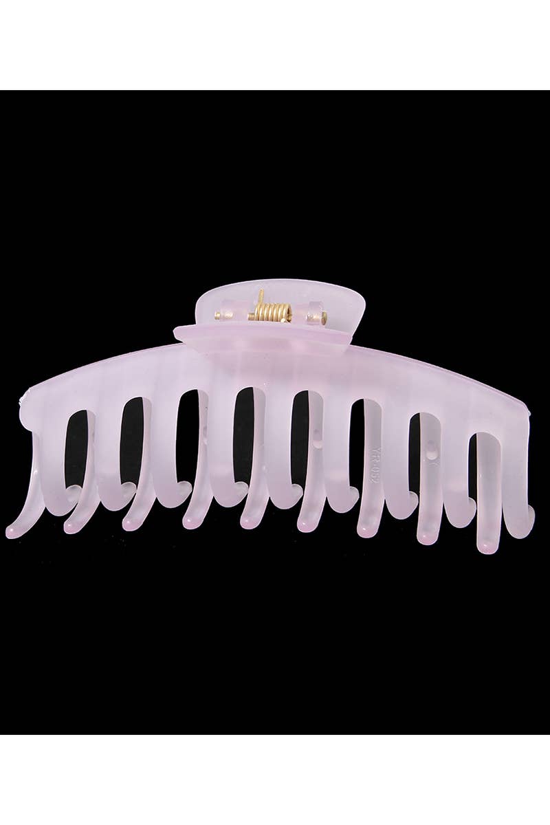 Summer Jelly Hair Claw - Avocado Green Matte Clip_CWAHA0093