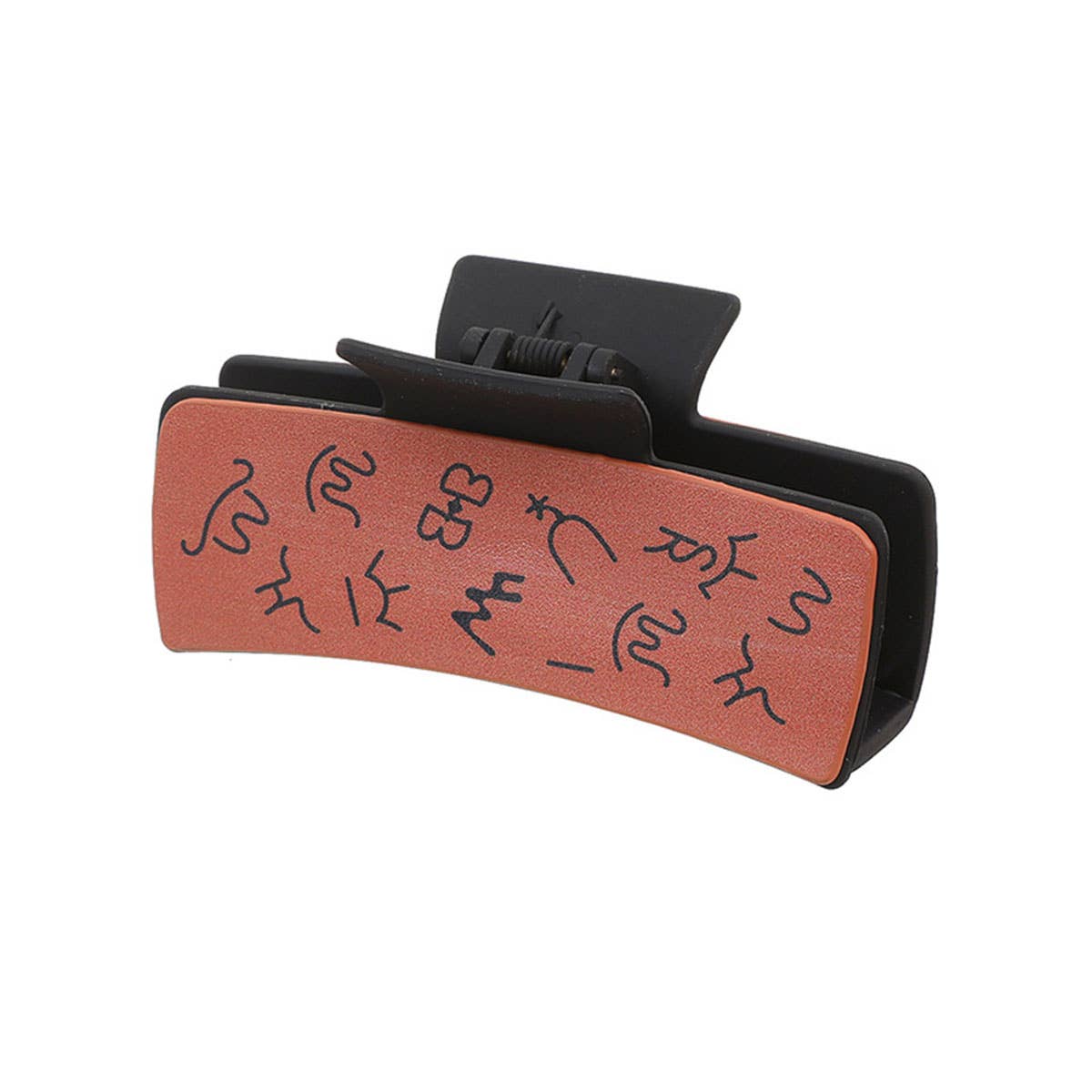 DENIM LEATHER WOMEN WESTERN HAIR CLAW CLIPS