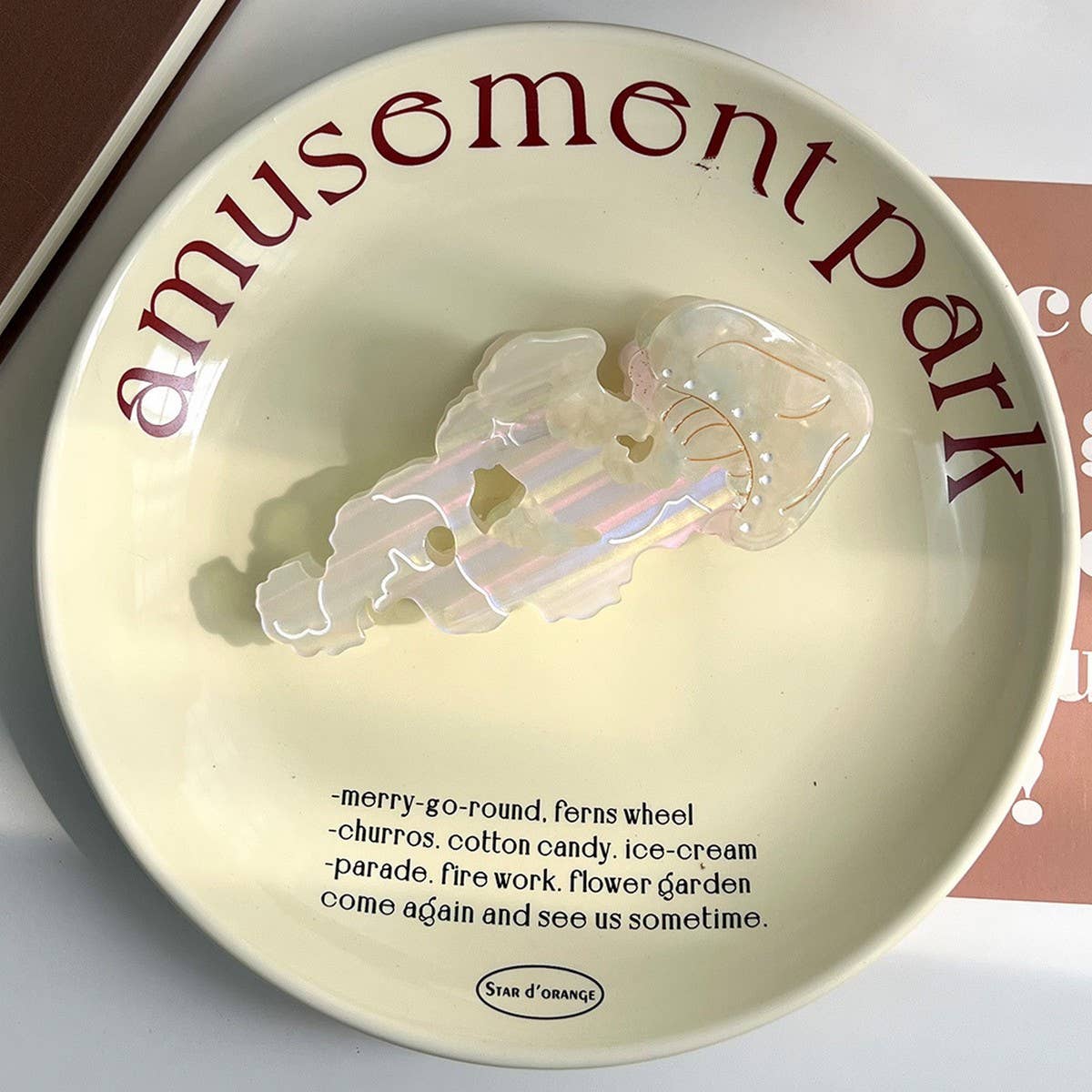 Ocean Jellyfish Hair Claw, Dopamine Color Clip_CWAHA5725