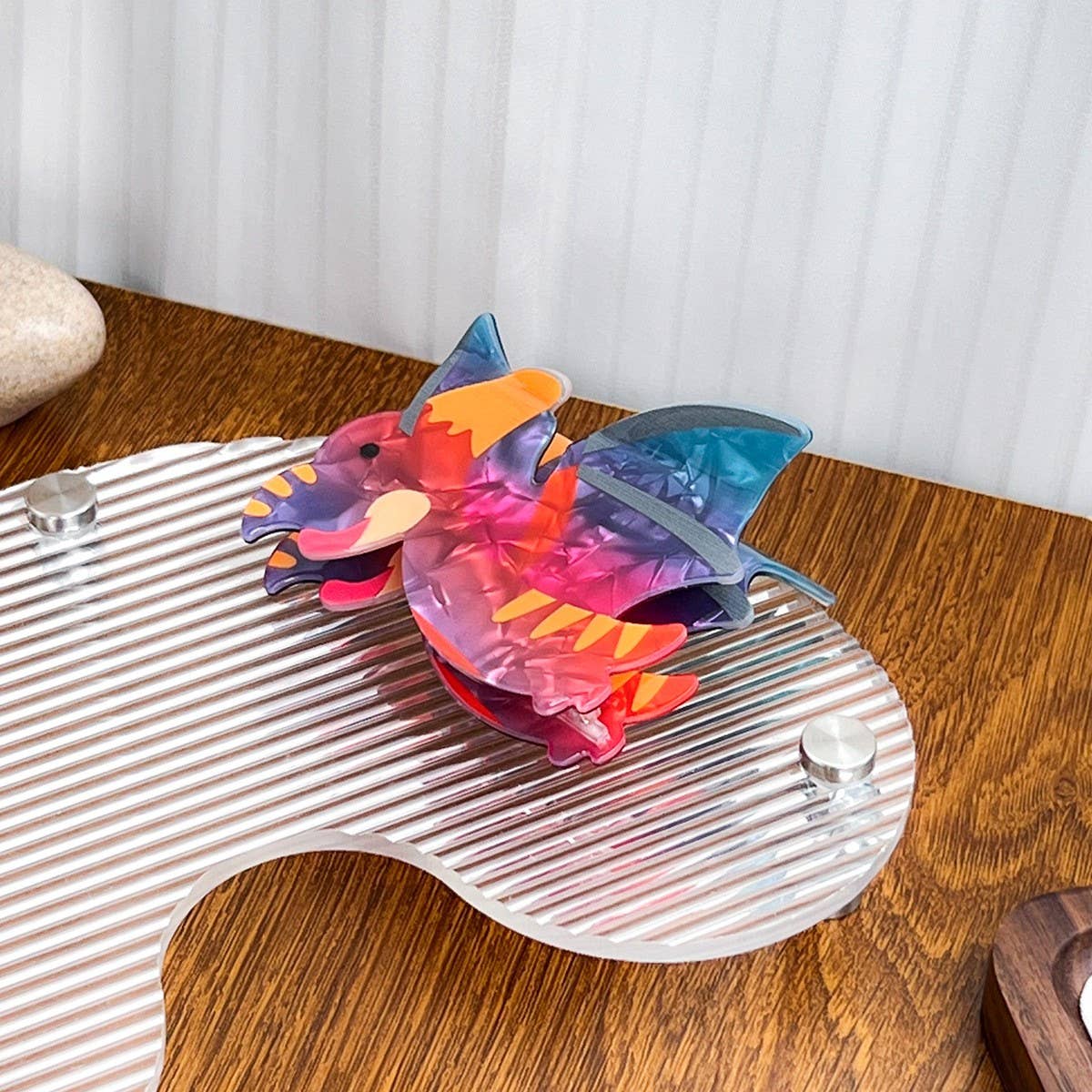 Acrylic Dinosaur Hair Claw - Cute Fun Shark Clip_CWAHA2072