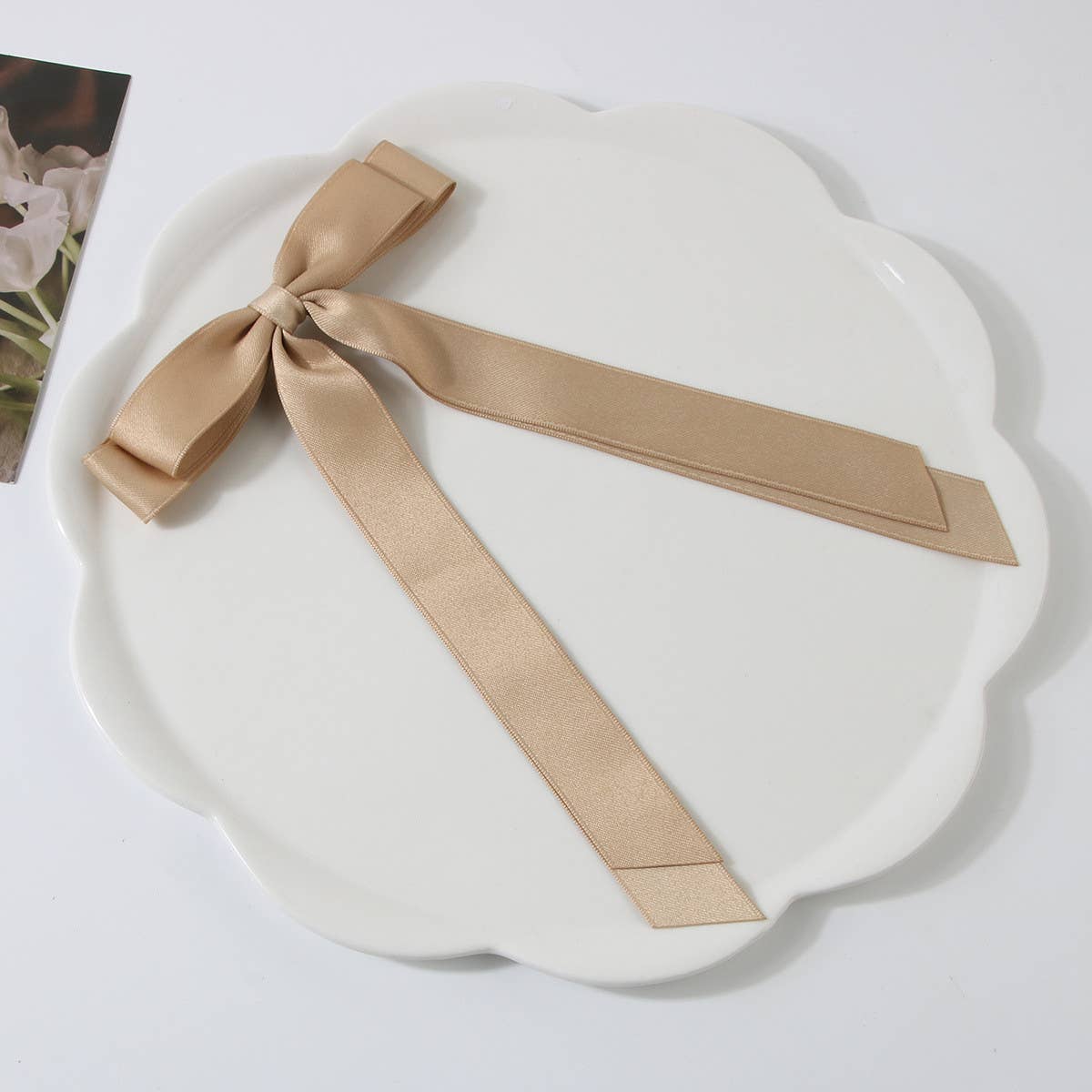 DOUBLE-LAYERED BOW HAIR CLIP_CWAHA1047