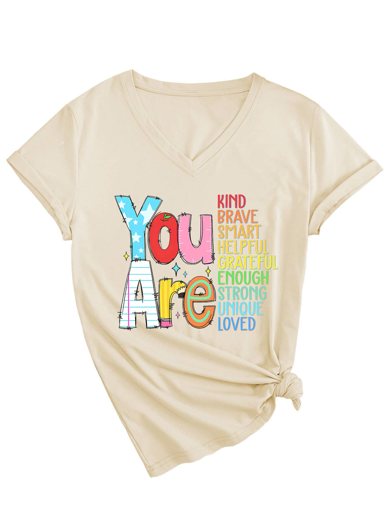 Short-sleeved you are kind brave smart T-shirt
