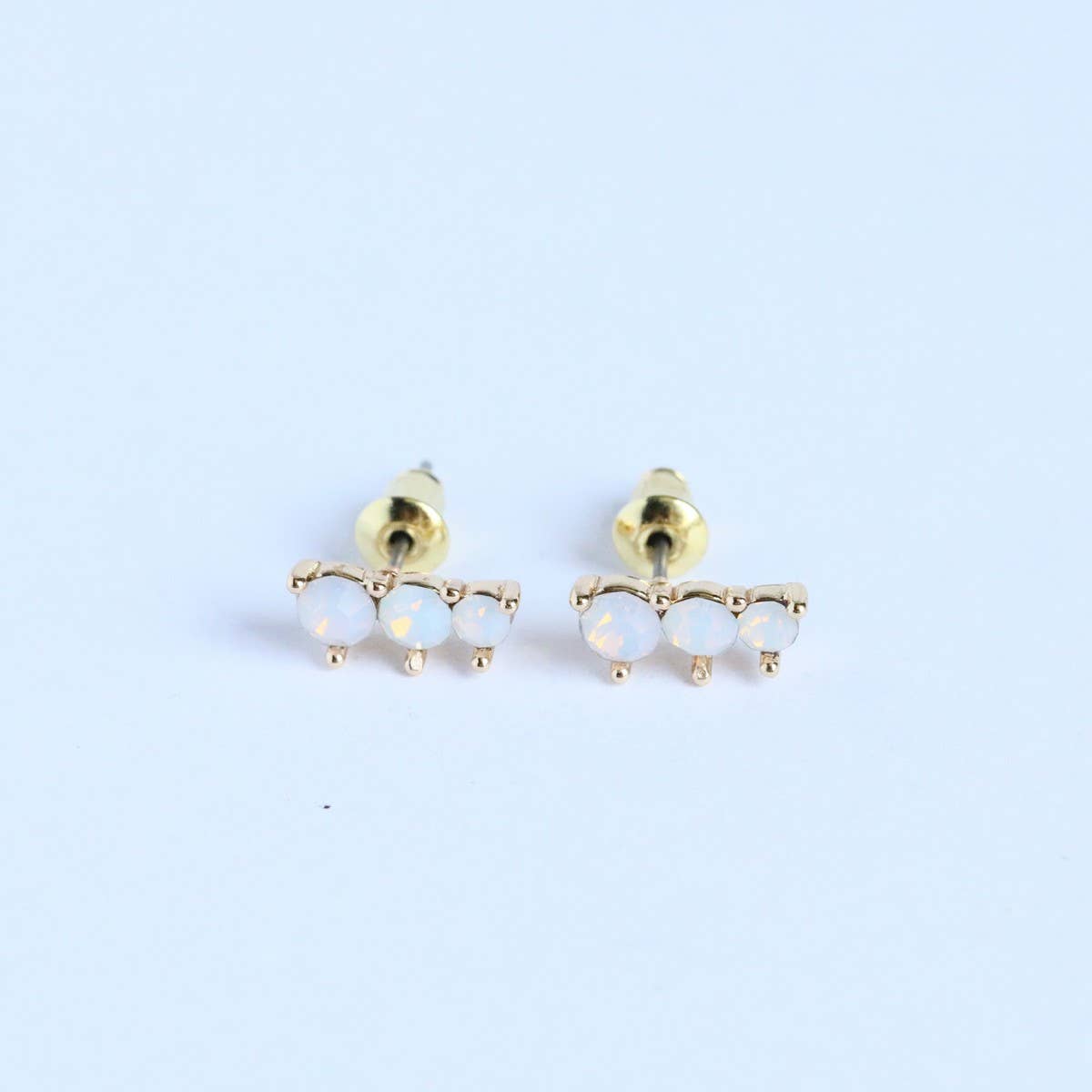 December Birthstone Stud Earrings Vintage Gift