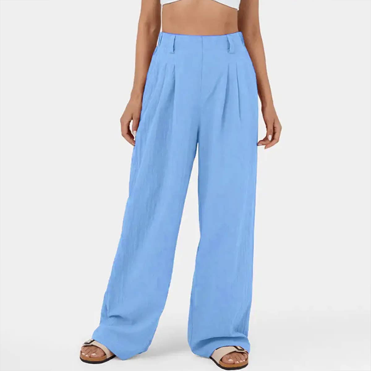 WOMEN HIGH WAIST LONG PANTS_CWBLP0351