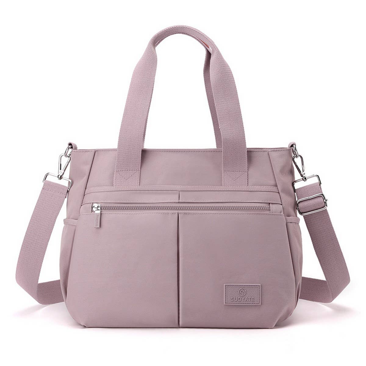 FASHION SOLID COLOR HANDBAG SHOULDER MESSENGER BAG_CWAB3445