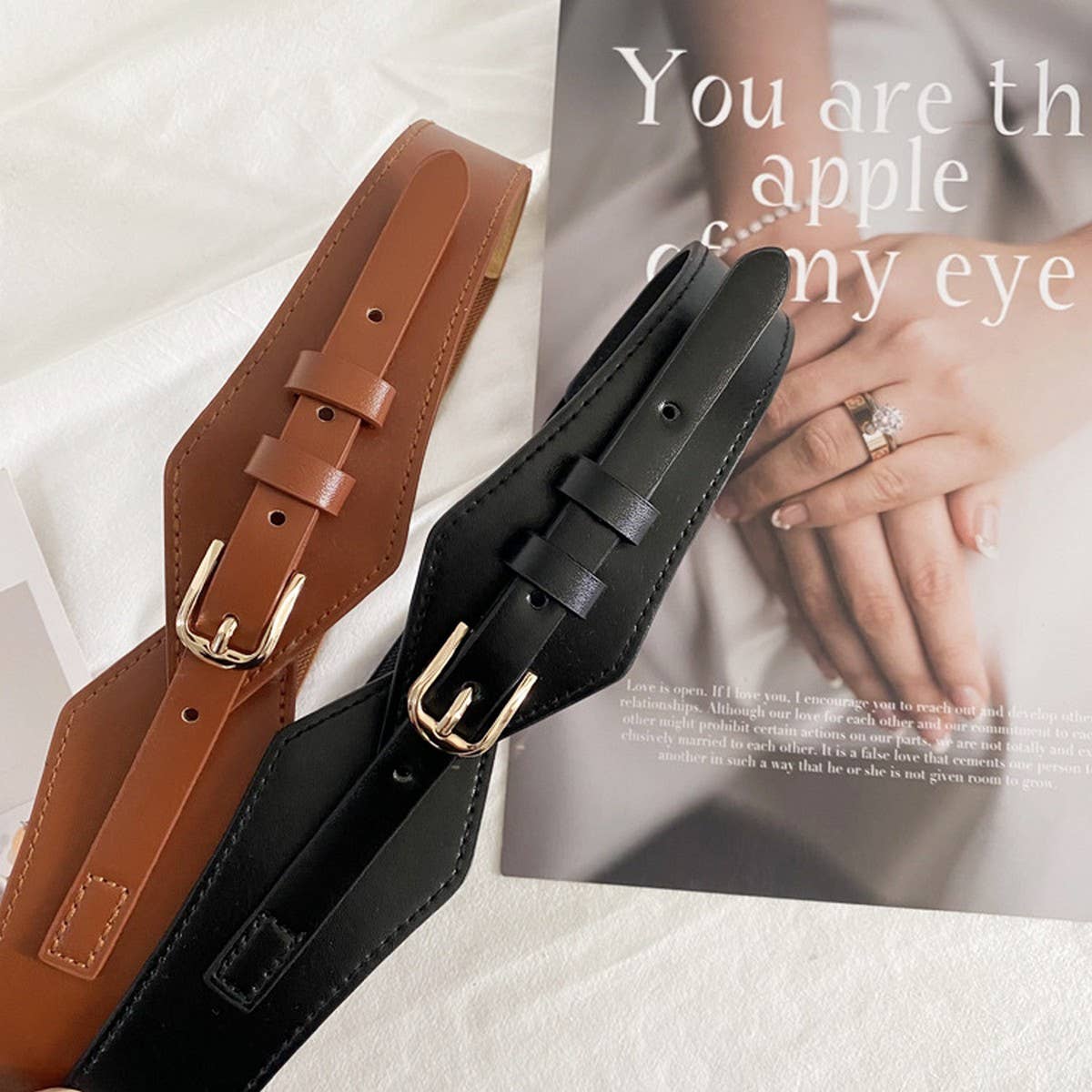 HIGHLY ELASTIC WIDE-BRIMMED FASHIONABLE BELT_CWABE0650