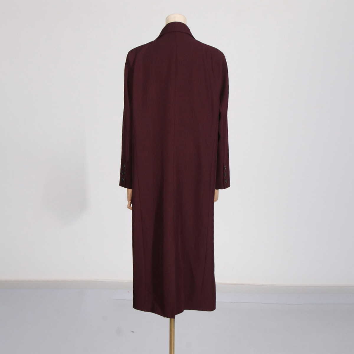 Elegant Long Solid Color Trench Coat for Women