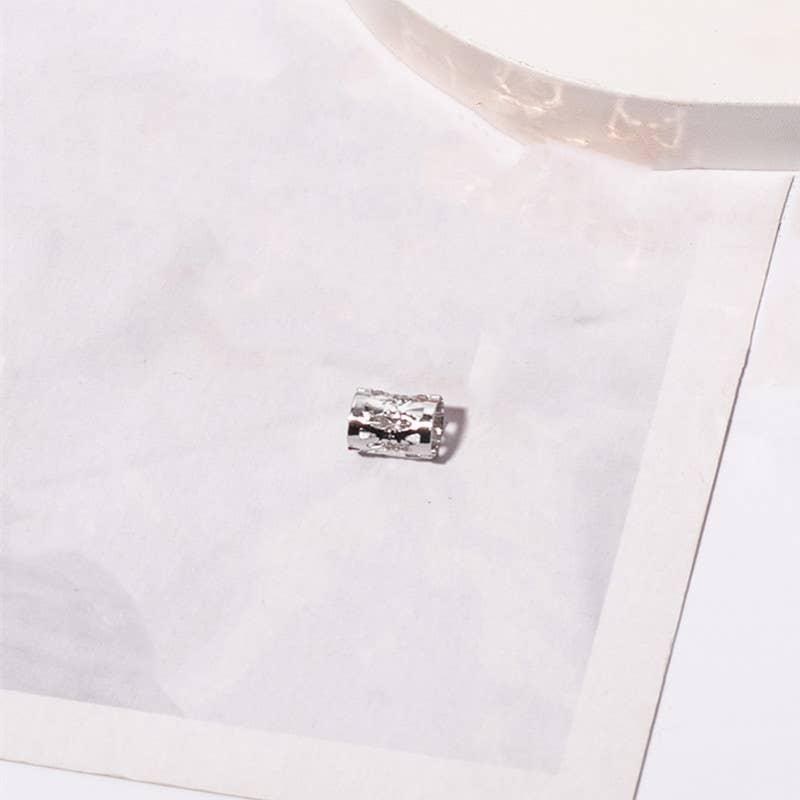 Dreadlocks accessories Hollow iron ring ornaments