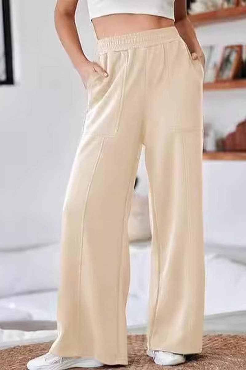 CWBLP01043_CASUAL HIGH WAIST WIDE LEG PANTS