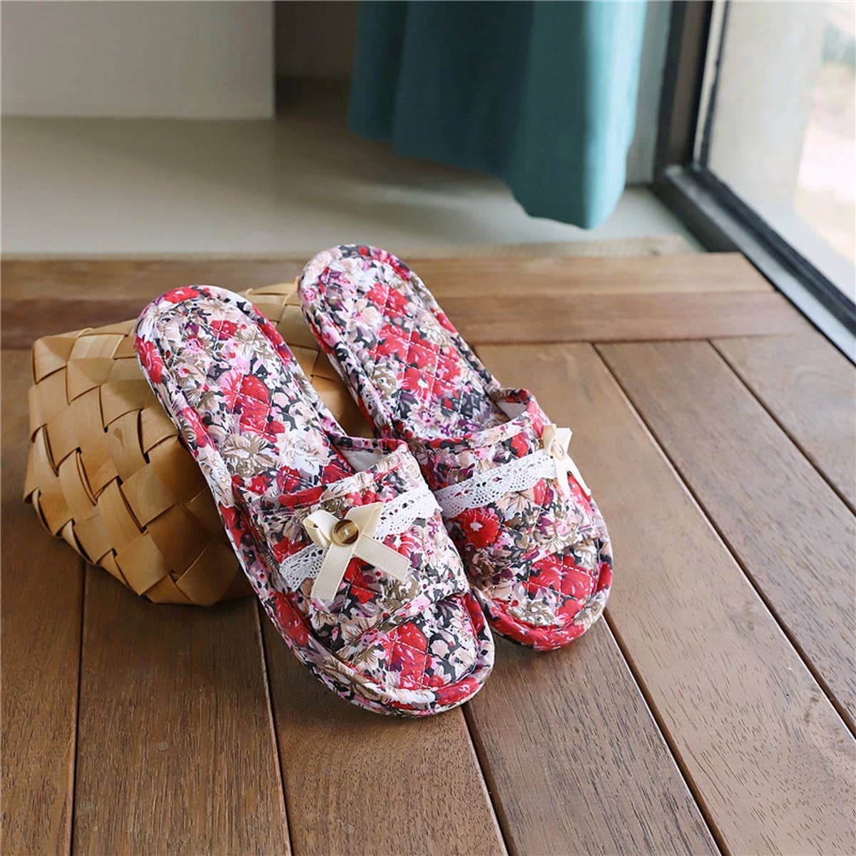 Linen Indoor Slippers for Home & Couple Wear