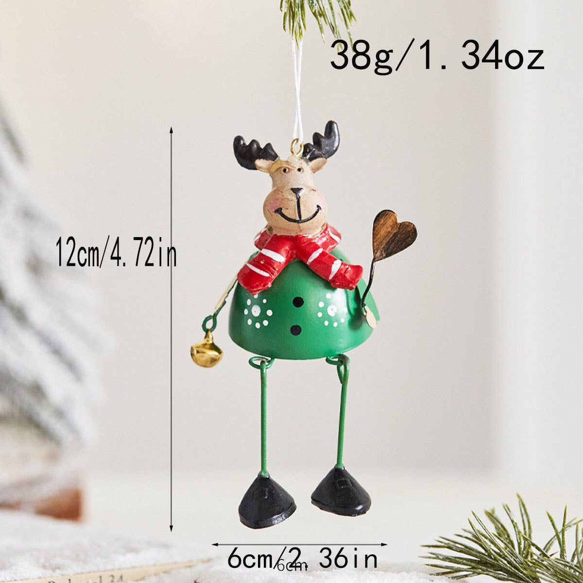CWMM10422_SNOWMAN HANGING ORNAMENT NORDIC CHRISTMAS