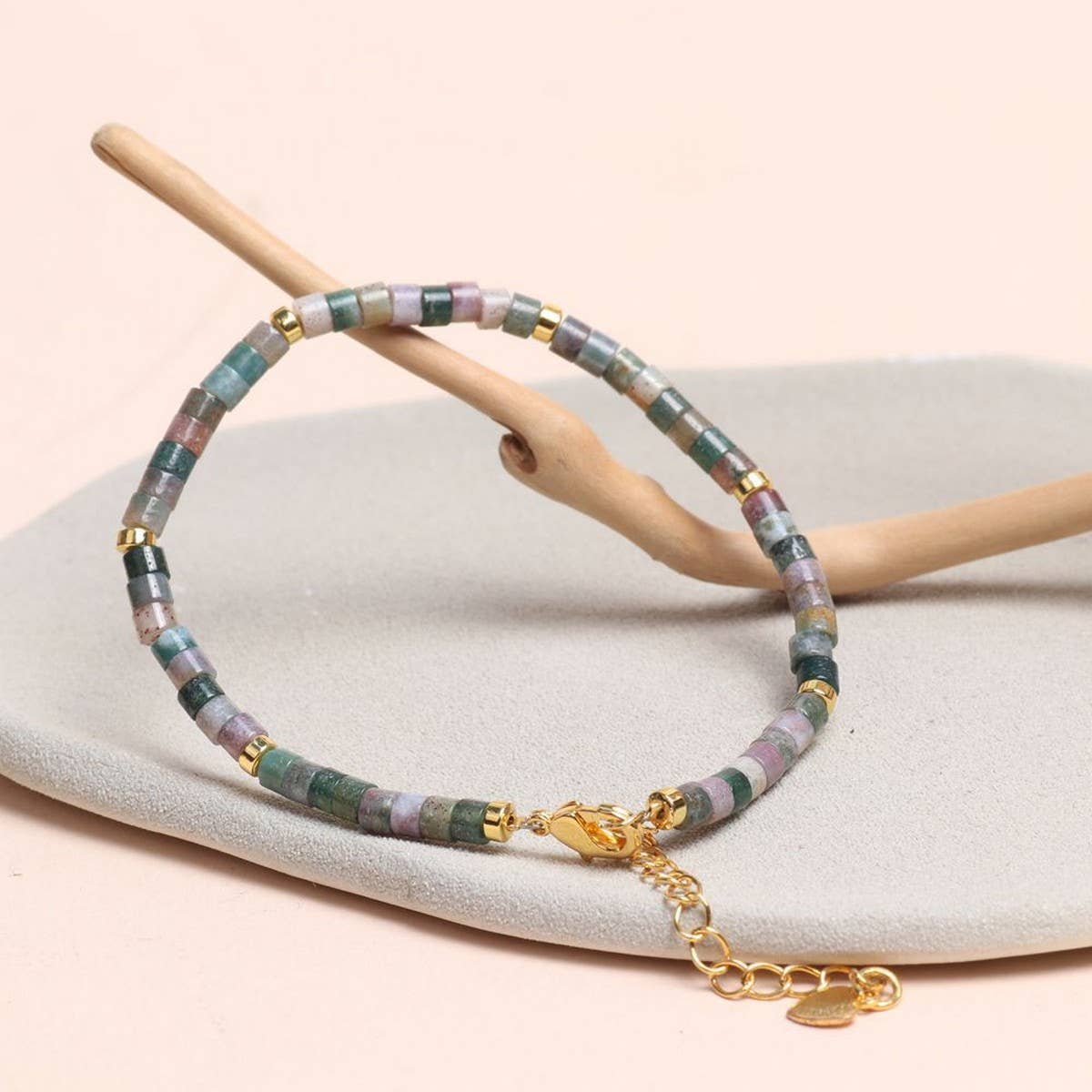 INDIAN TUBE BEAD YOGA FRIENDSHIP BEADED BRACELET