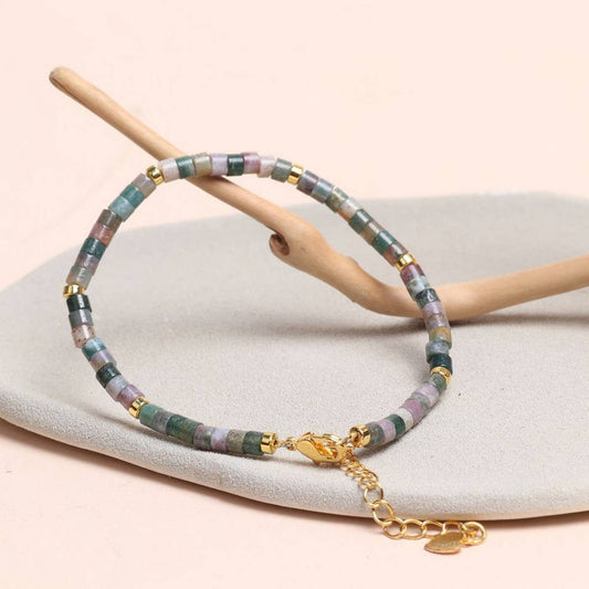 INDIAN TUBE BEAD YOGA FRIENDSHIP BEADED BRACELET