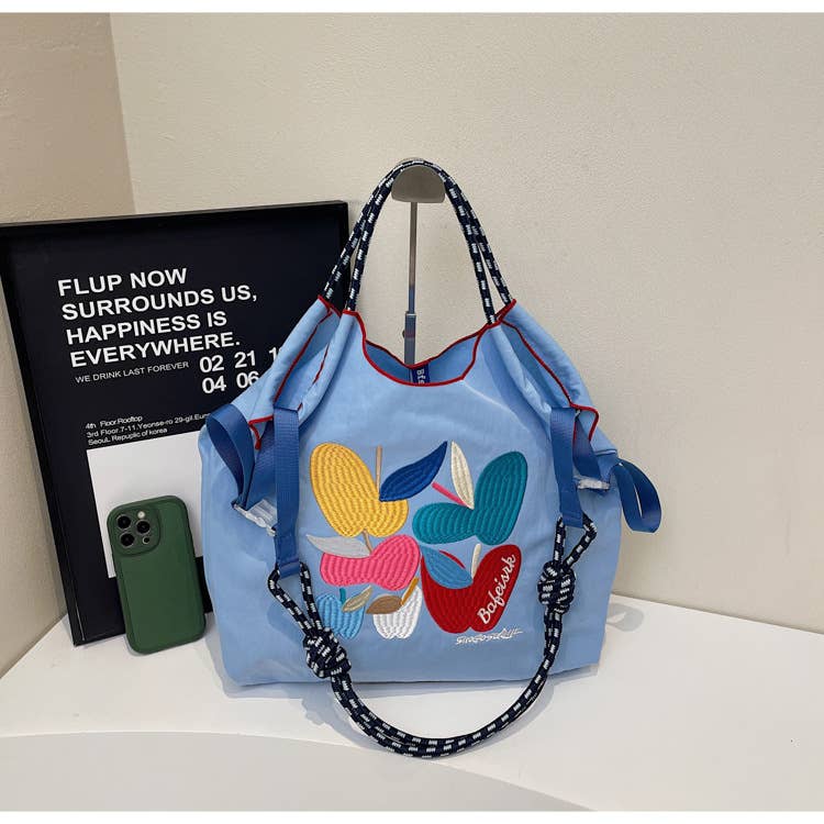 Cartoon embroidery versatile commuting bag