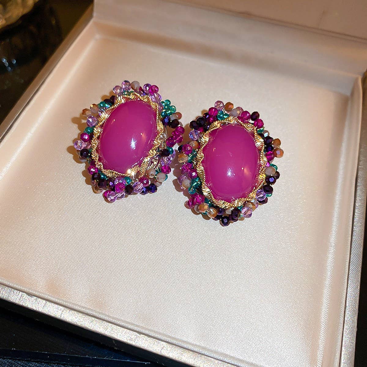 ELLIPTICAL FASHION RETRO EARRINGS