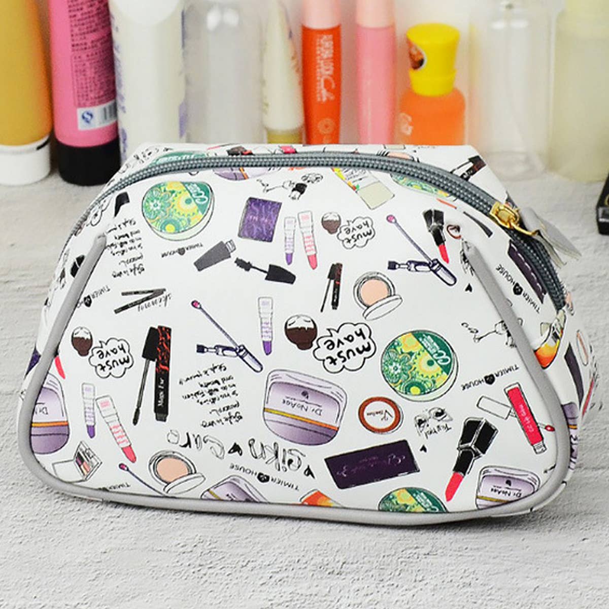 CONVENIENT FASHION PRINTING MAKEUP STORAGE BAG_CWAB1095